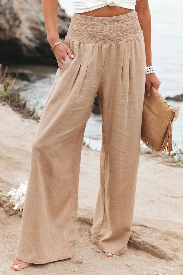 Elegante Hose aus Baumwolle und Leinen von Alexandra