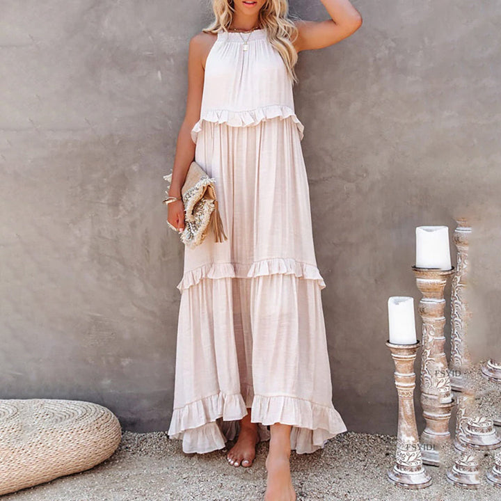 ABELLA - Elegantes Maxikleid mit raffiniertem Look