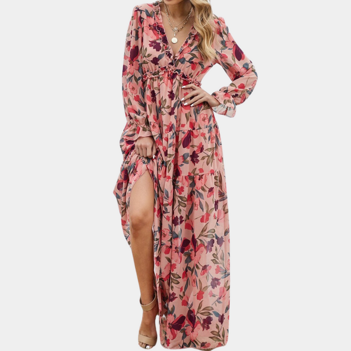 Aubrey - Elegantes langes Kleid für Frauen