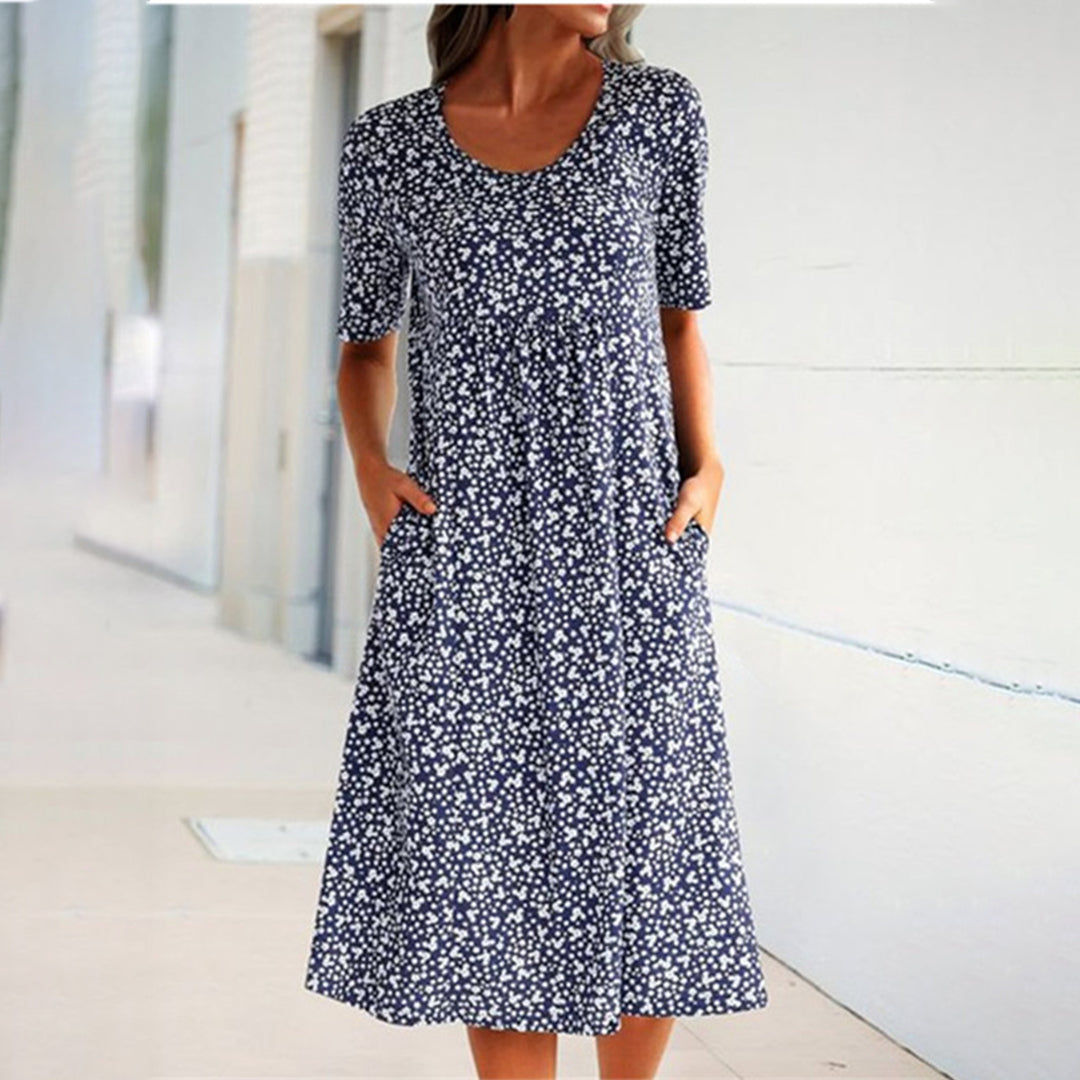 EBERTA - Stilvolles florales Freizeitkleid