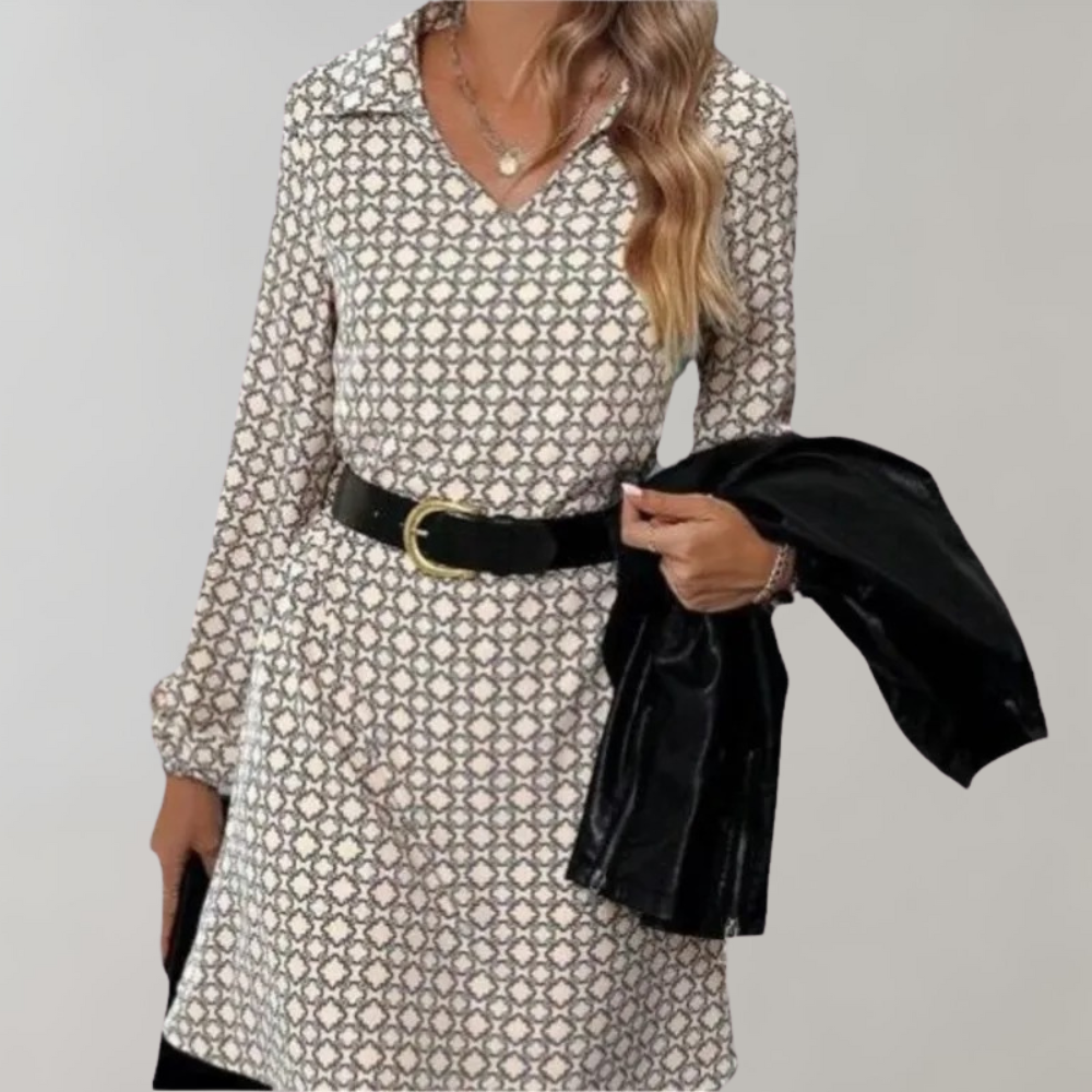 Eira - Elegantes langärmeliges Damenkleid