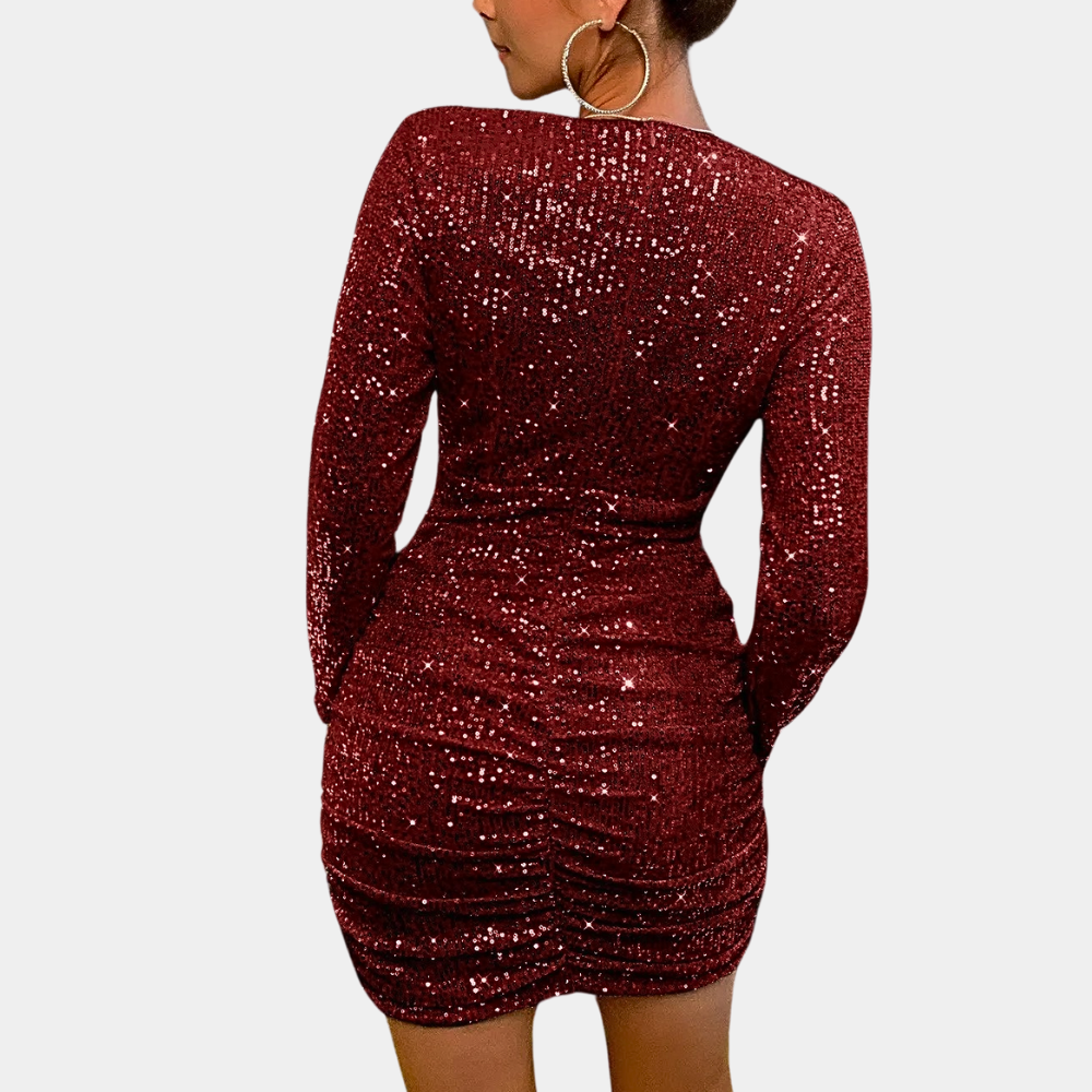 Eloisa - Glamouröses Partykleid für Frauen mit funkelnden Pailletten