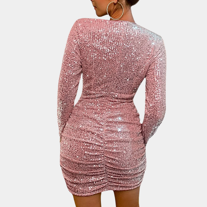 Eloisa - Glamouröses Partykleid für Frauen mit funkelnden Pailletten