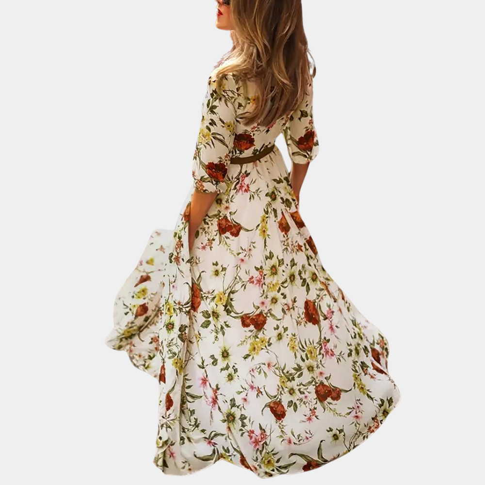 Schickes Maxikleid mit Blumendruck für Frauen