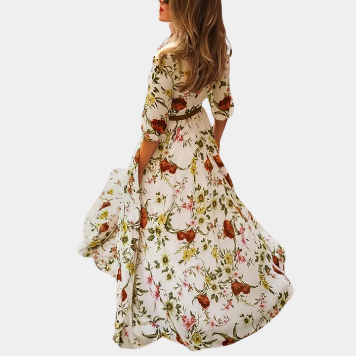 Schickes Maxikleid mit Blumendruck für Frauen