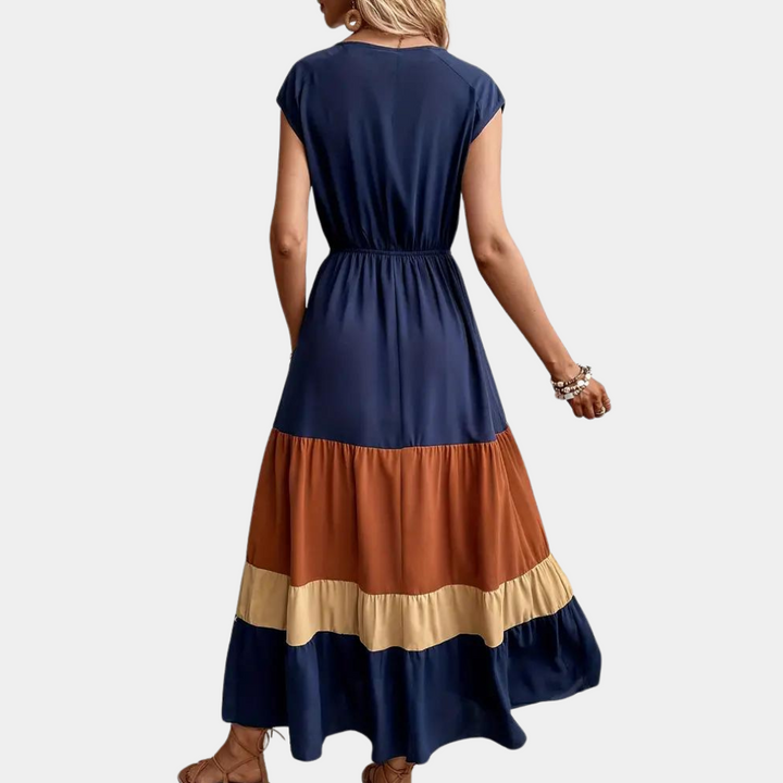 Stilvolles V-Ausschnitt Casual Damen Kleid für jede Gelegenheit