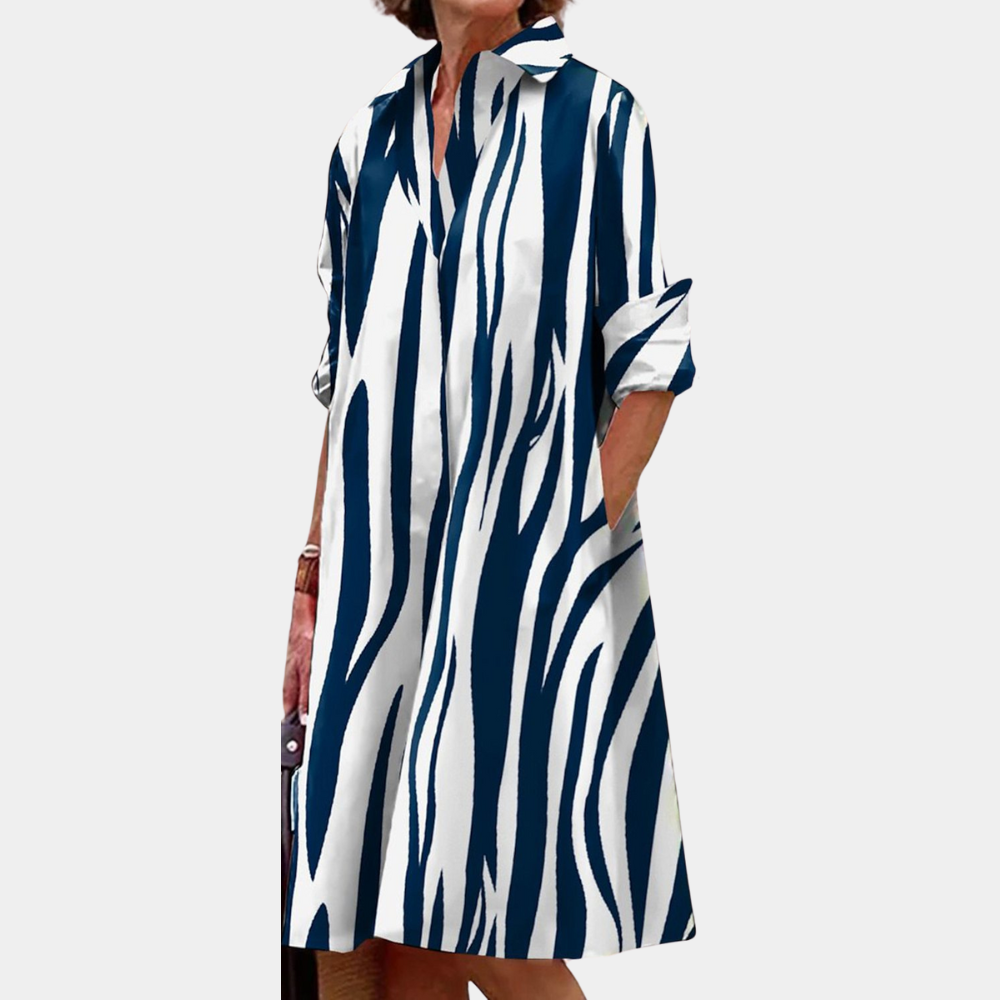 Stylisches lässiges Damenkleid mit trendigem Druck