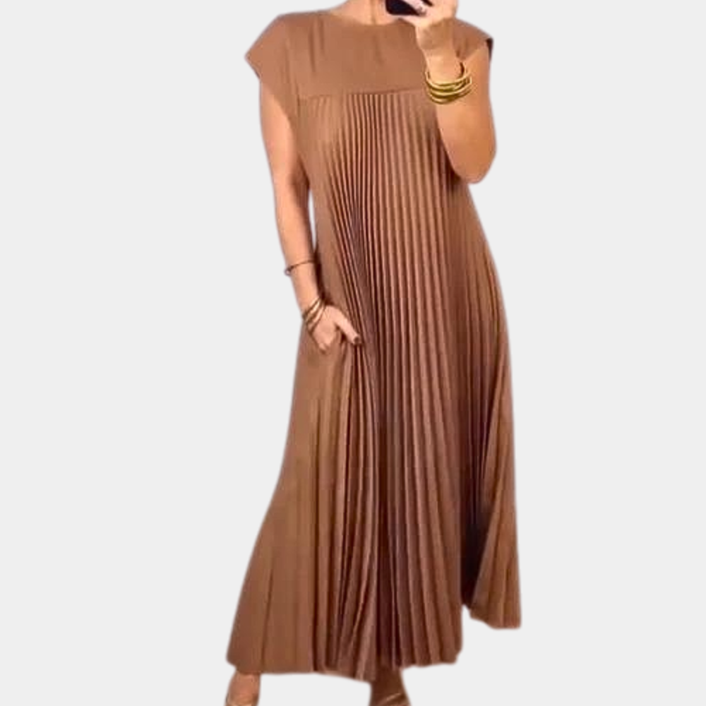 Elegantes plissiertes Kleid für Frauen