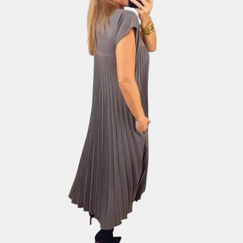 Elegantes plissiertes Kleid für Frauen