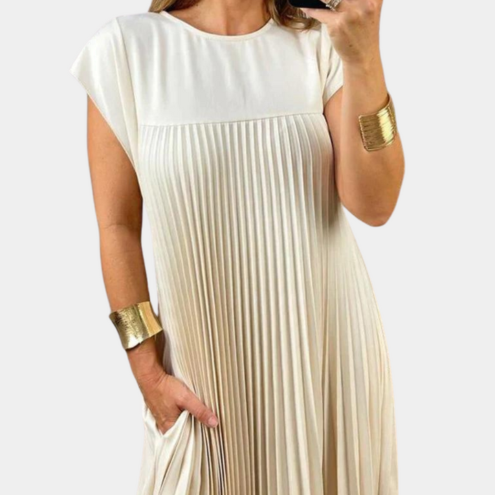 Elegantes plissiertes Kleid für Frauen
