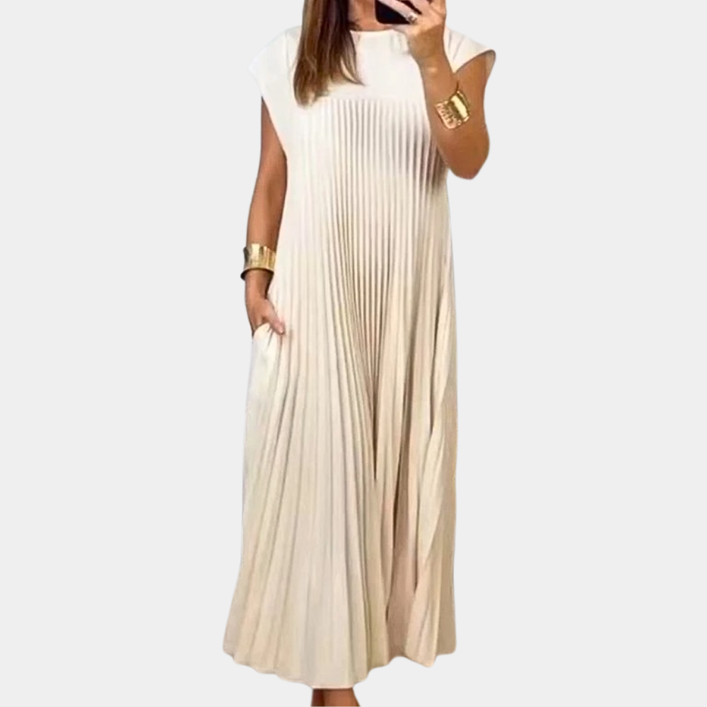 Elegantes plissiertes Kleid für Frauen