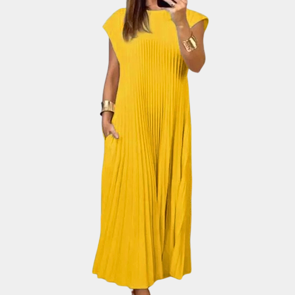 Elegantes plissiertes Kleid für Frauen