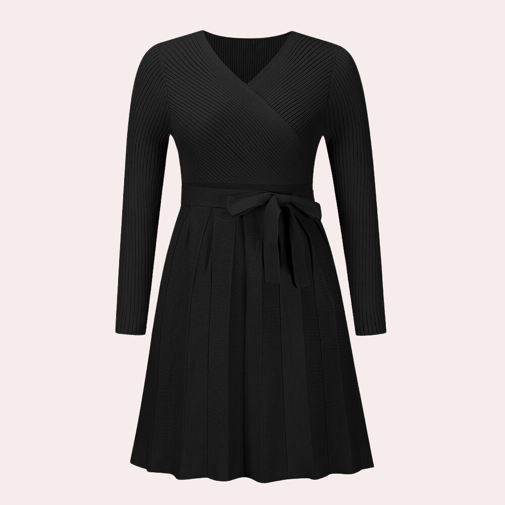 Dahlia - Stylisches Midikleid mit modernem Plissé für Damen