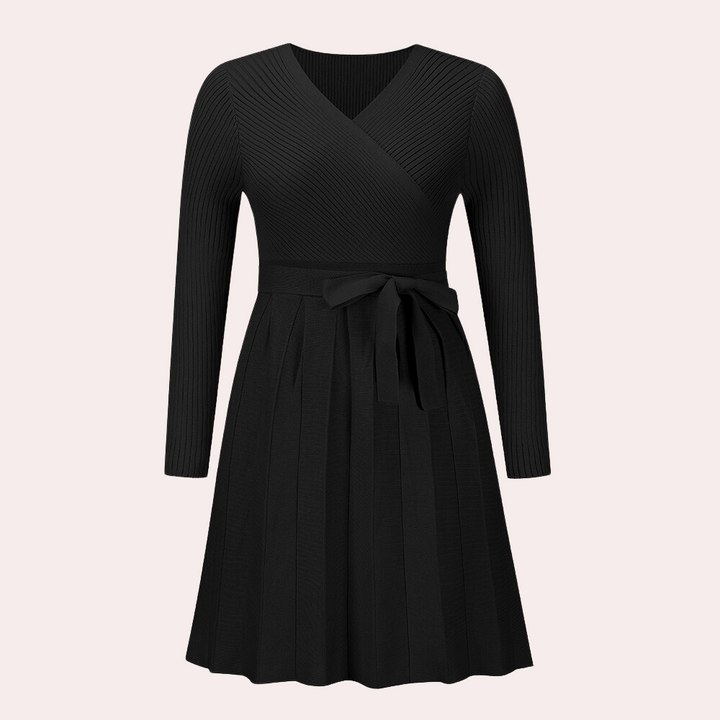 Dahlia - Stylisches Midikleid mit modernem Plissé für Damen