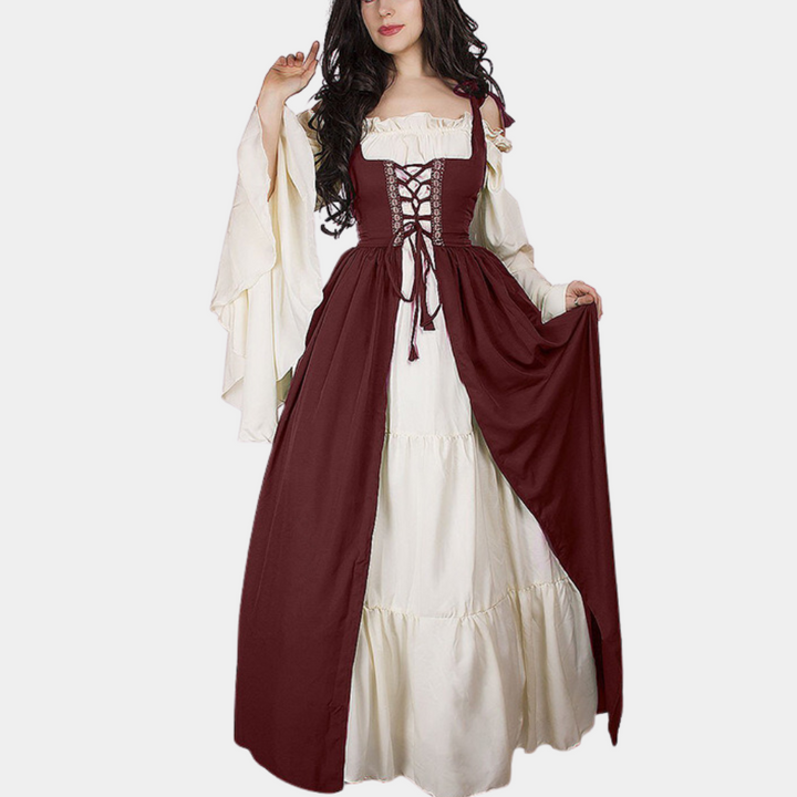 Dimitra - Elegantes Vintage Oktoberfest Maxikleid mit zeitlosem Charme