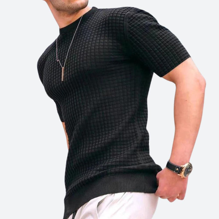 Stylisches 3D Waffel T-Shirt - Grego Edition