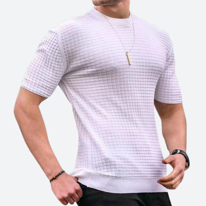 Stylisches 3D Waffel T-Shirt - Grego Edition