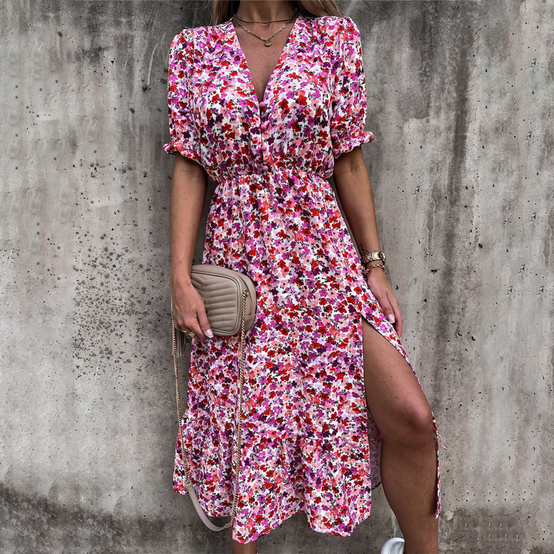 DARIA - Trendiges Freizeitkleid mit verführerischem Schlitz