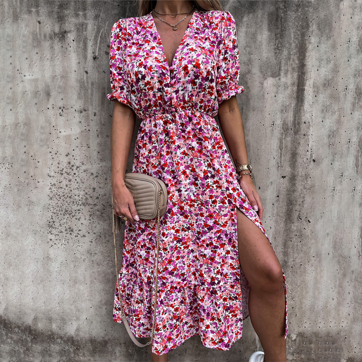 DARIA - Trendiges Freizeitkleid mit verführerischem Schlitz