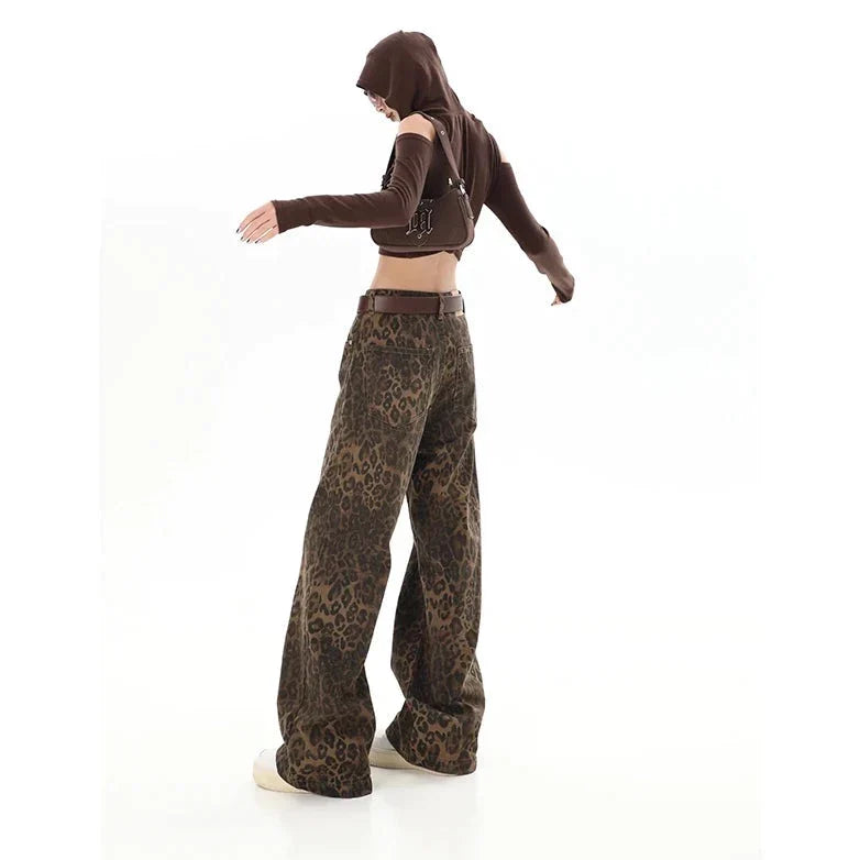 Gilda - Stylische Retro-Hose mit trendigem Leopardenprint