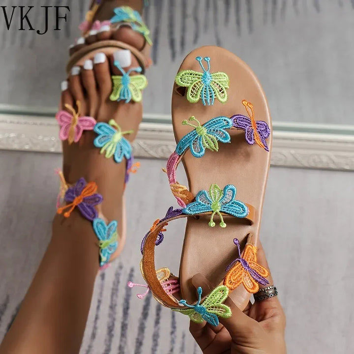 Emma - Luxuriöse Sommer-Schmetterlings-Slipper für Frauen mit unvergesslichem Komfort