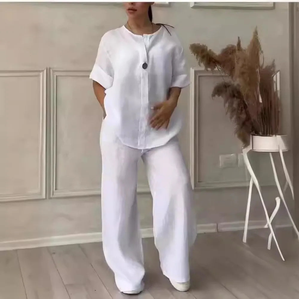 Camille™ - Bequemes Leinen-Sommeroutfit