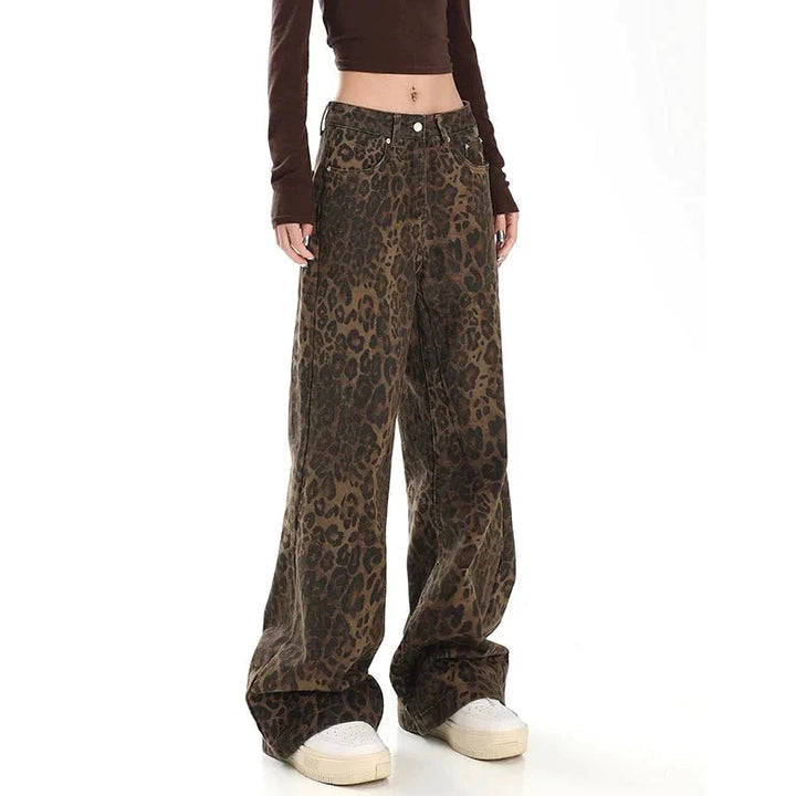 Gilda - Stylische Retro-Hose mit trendigem Leopardenprint
