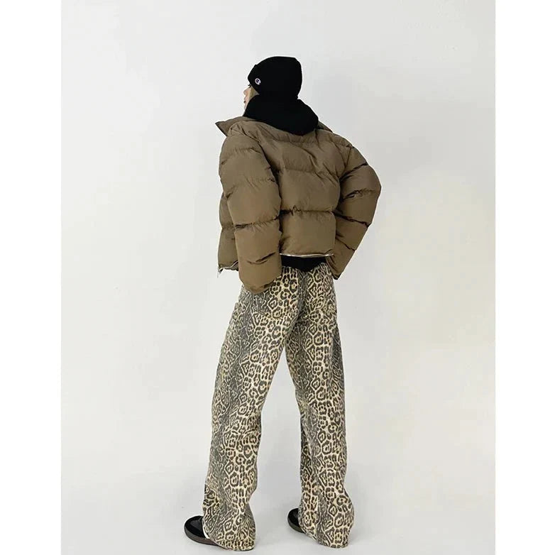 Gilda - Stylische Retro-Hose mit trendigem Leopardenprint