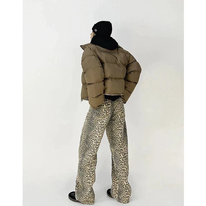 Gilda - Stylische Retro-Hose mit trendigem Leopardenprint