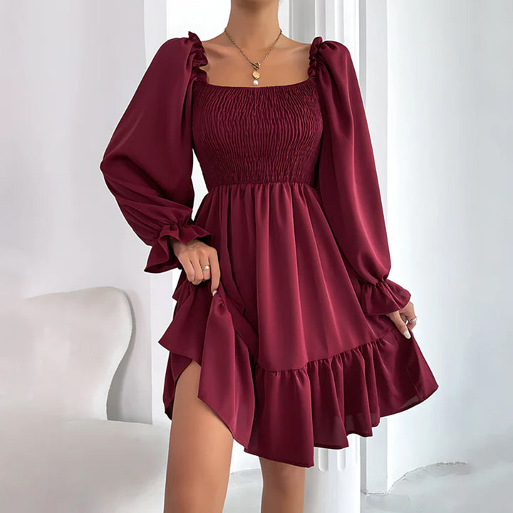ARIA - Elegantes Kleid mit raffinierten Rüschen