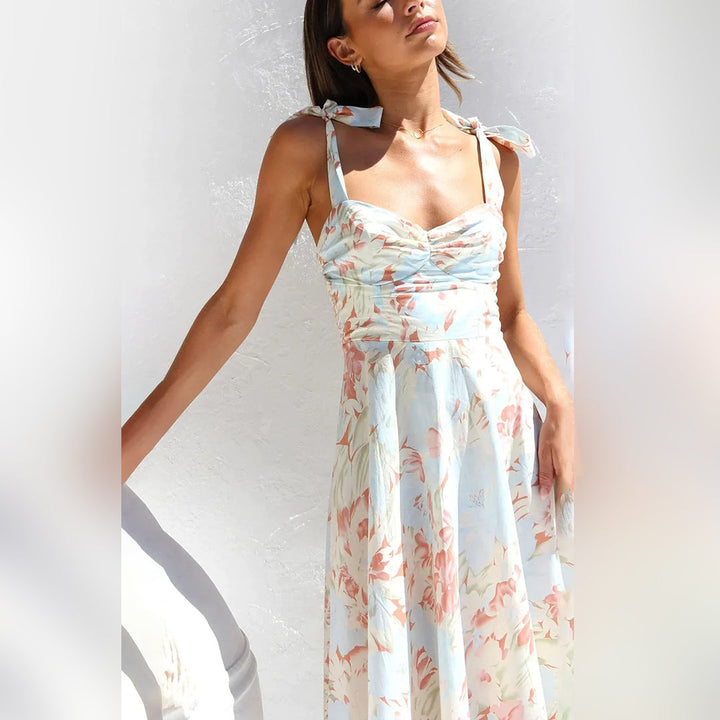 BRIA - Stylisches geblümtes Midikleid für jede Gelegenheit