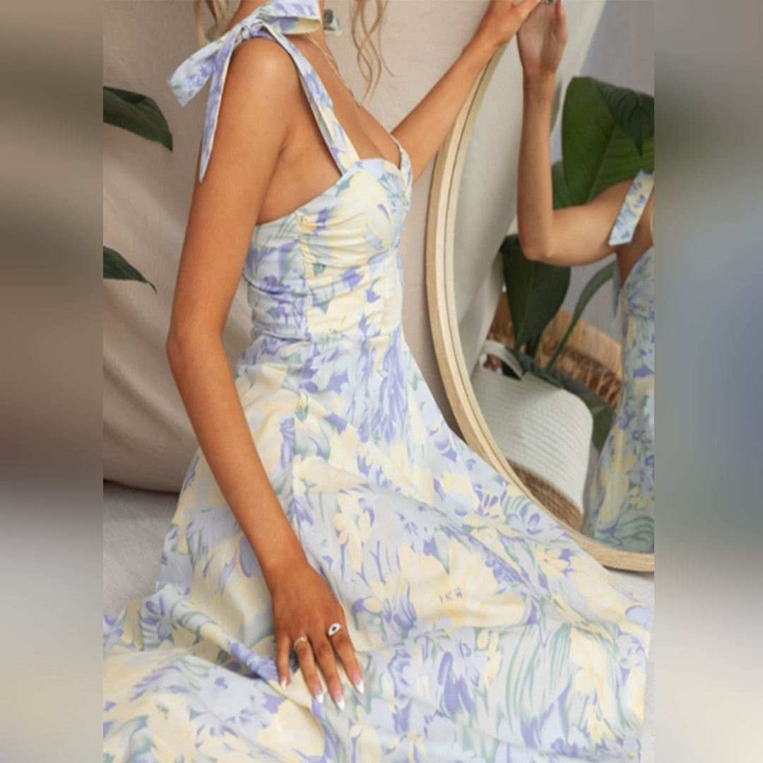 BRIA - Stylisches geblümtes Midikleid für jede Gelegenheit