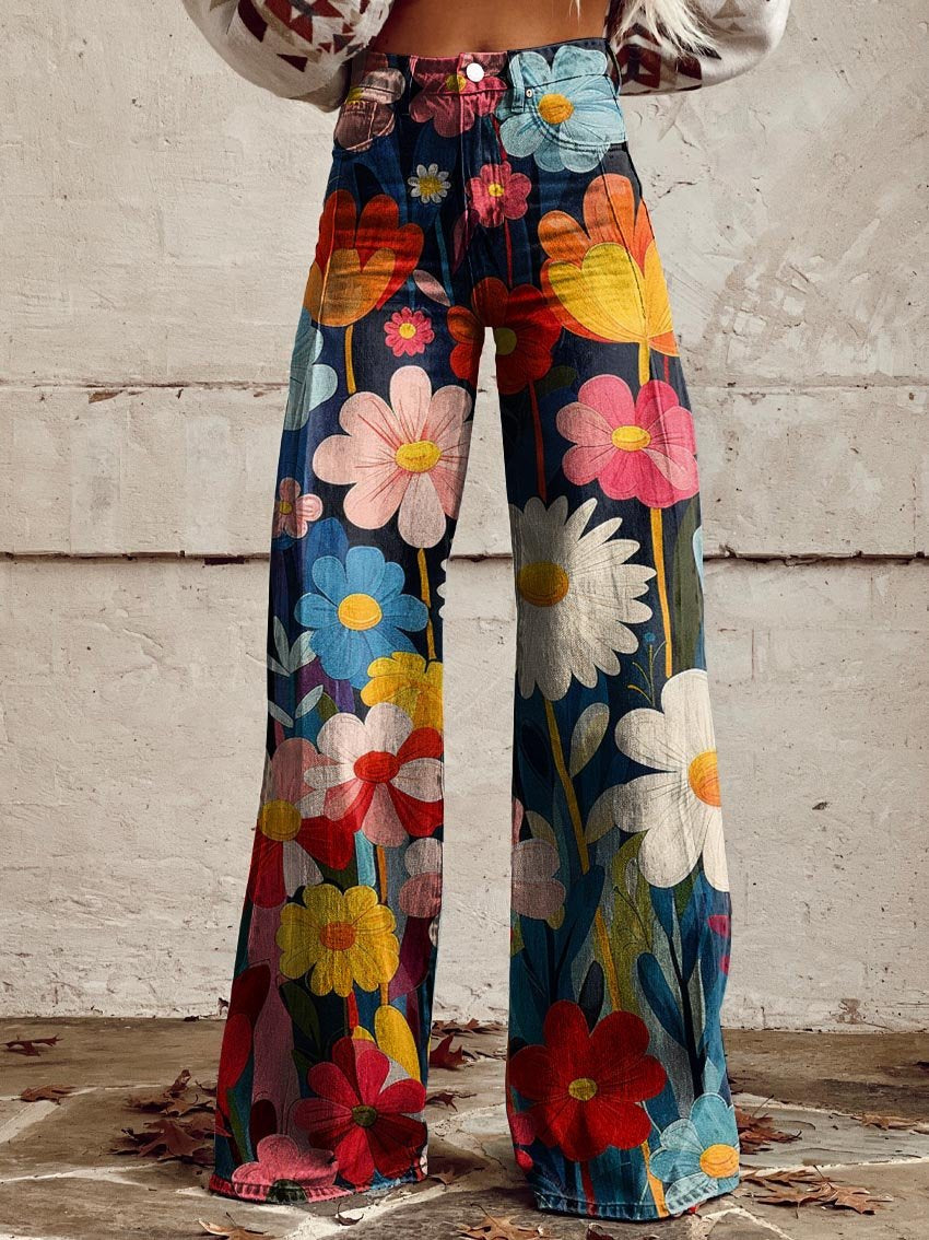 Emilia™ - Weite Blumen-Hosen